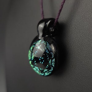 Sacred Geometry Necklace - Dichroic Glass Pendant
