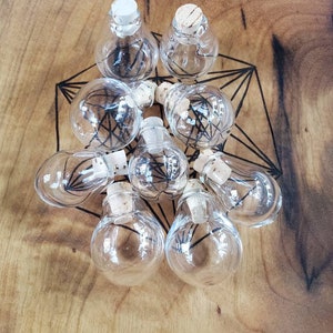 Handmade glass vessels - Glass Jars without Handles - Round bottom or Flat bottom