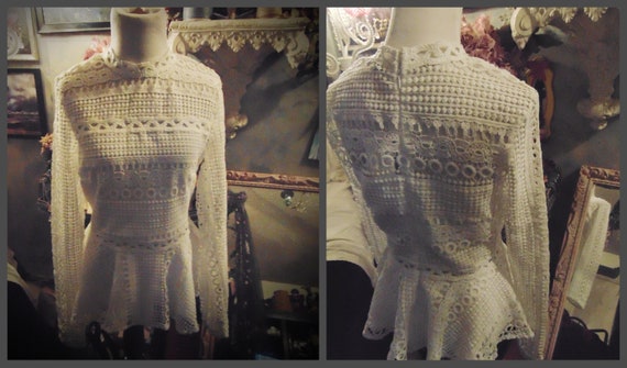 VICTORIAN ROMANCE S size Small fit n flare blouse… - image 3