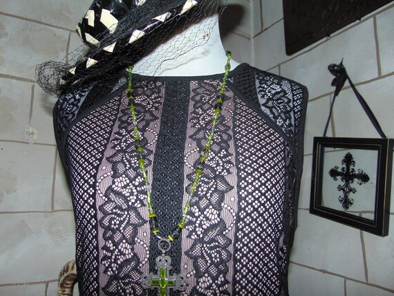 CROQUET Womens XL stretch knit Victorian Goth Cul… - image 6