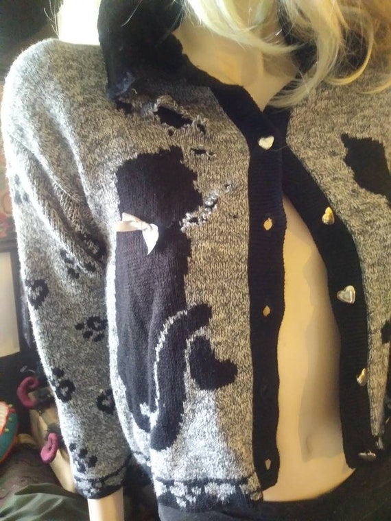 Cat "Scratch" Fever- cropped cardigan. Intentiona… - image 4