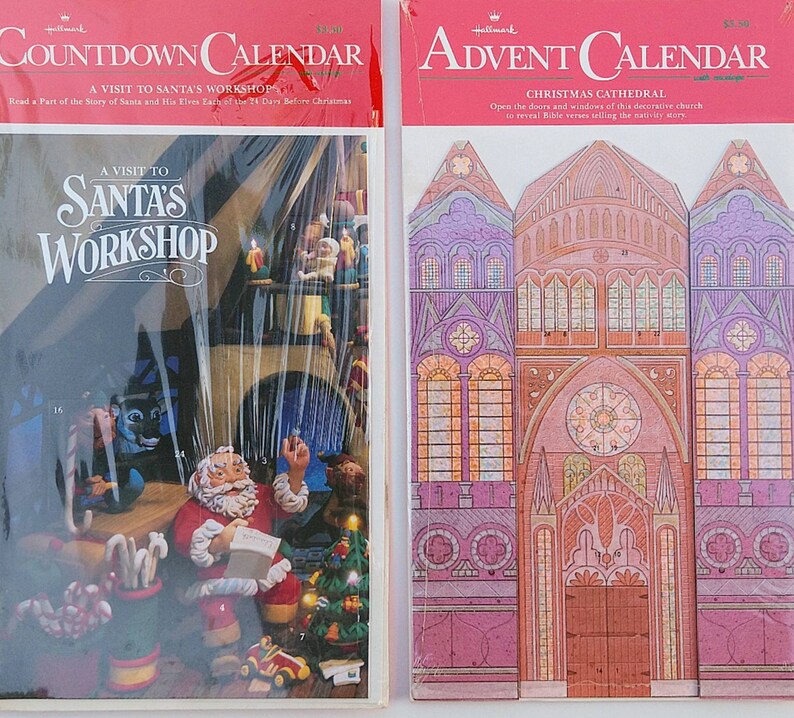 Hallmark Advent Calendar Pretty Large Cathedral CHOICE Etsy