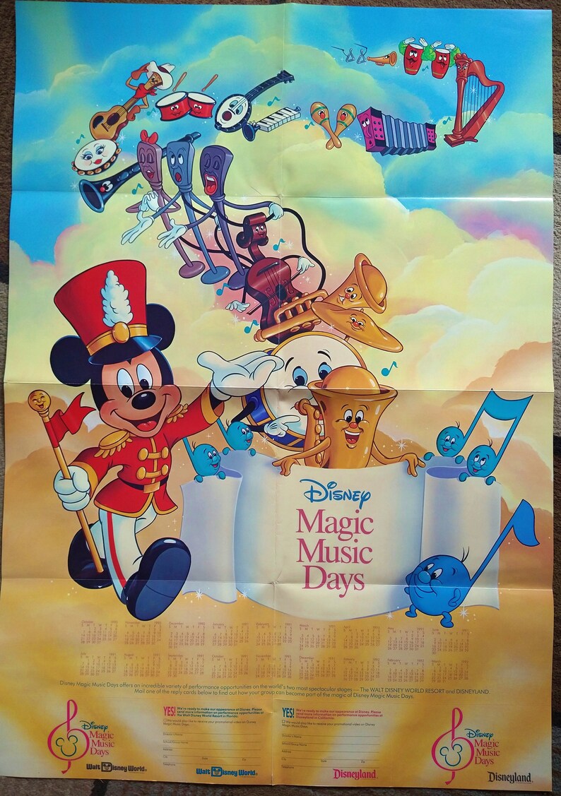 Disney Promo Poster Magic Music Days High Schoolers Perform Etsy