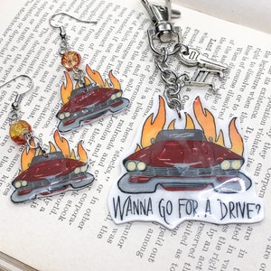 Christine Car Key Chain or Earrings