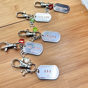 K-Pop Stray Kids Dog Tag Portachiavi