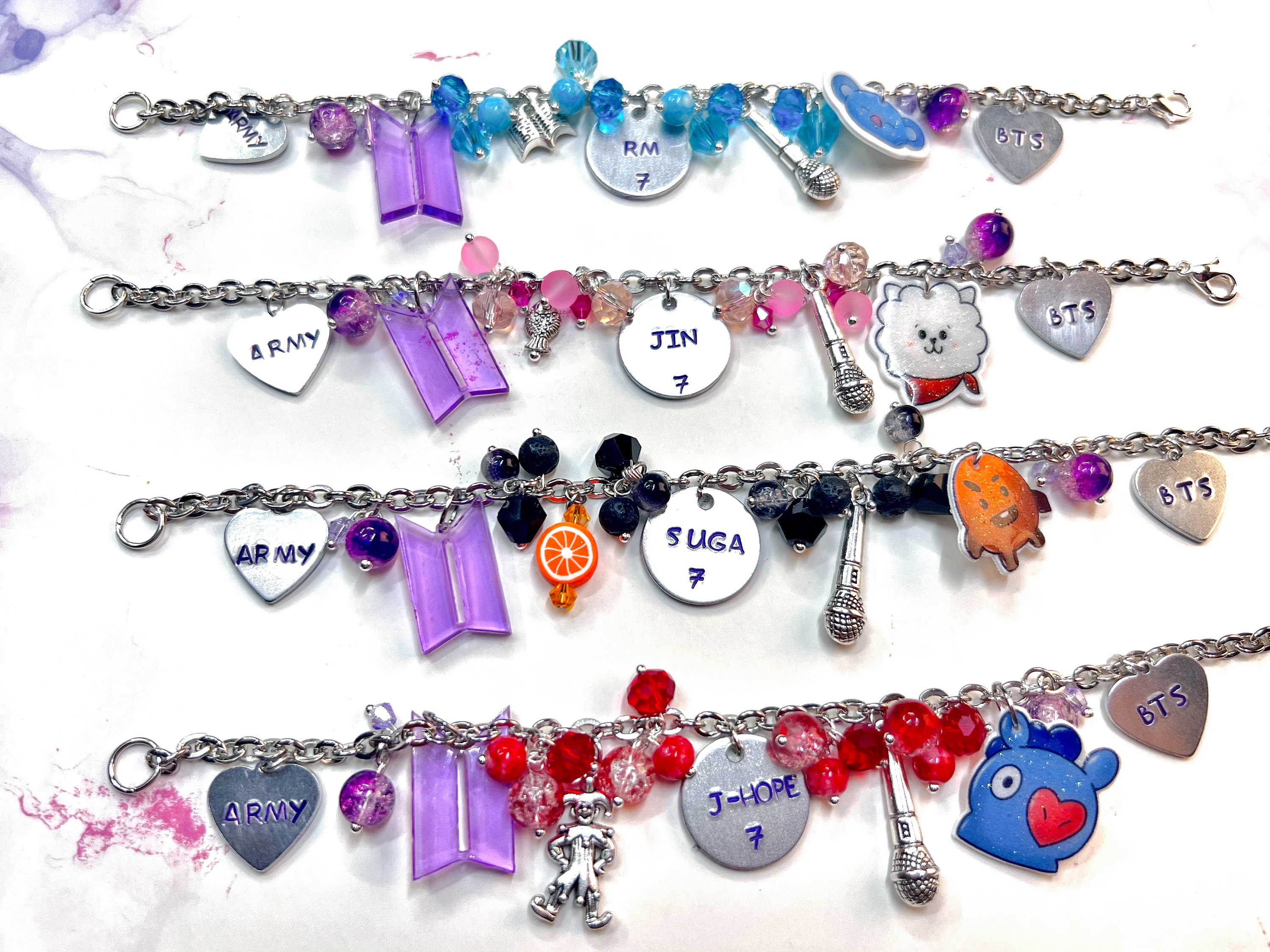 BTS Bias Loaded Bracelets Etsy Ireland