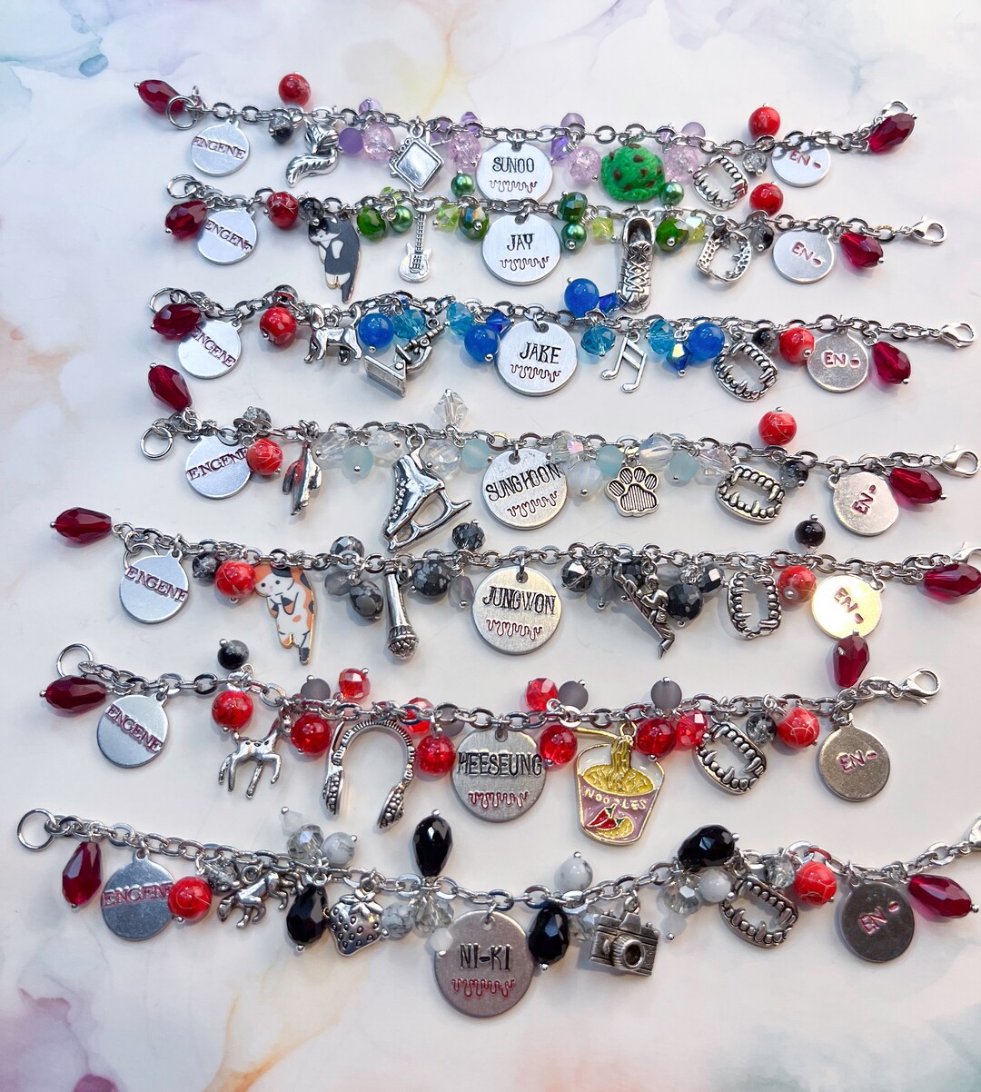ENHYPEN 5周年 NUMBERING BRACELET ブレスレット ENHYPEN NUMBERING ブレスレット ENHYPEN 5th Anniversary OFFICIAL