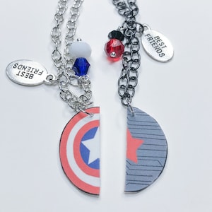 Soldier and Cap Inspired Best Friend Necklaces