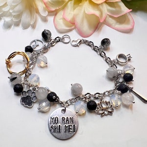 Pulsera Cargada Gato Husky Blanco