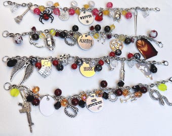 Pulseras cargadas de personajes inspirados en Hell Hotel, segunda ronda