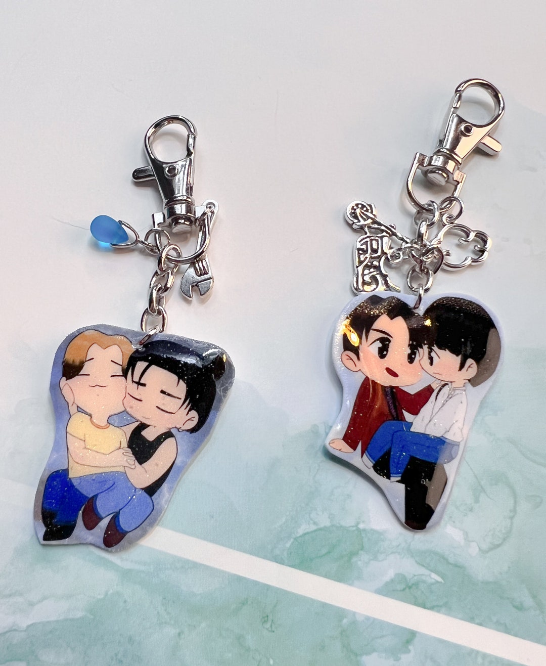 Love in the Air Chibi Key Chains - Etsy