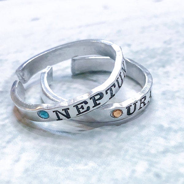 Uranus and Neptune Stackable Rings