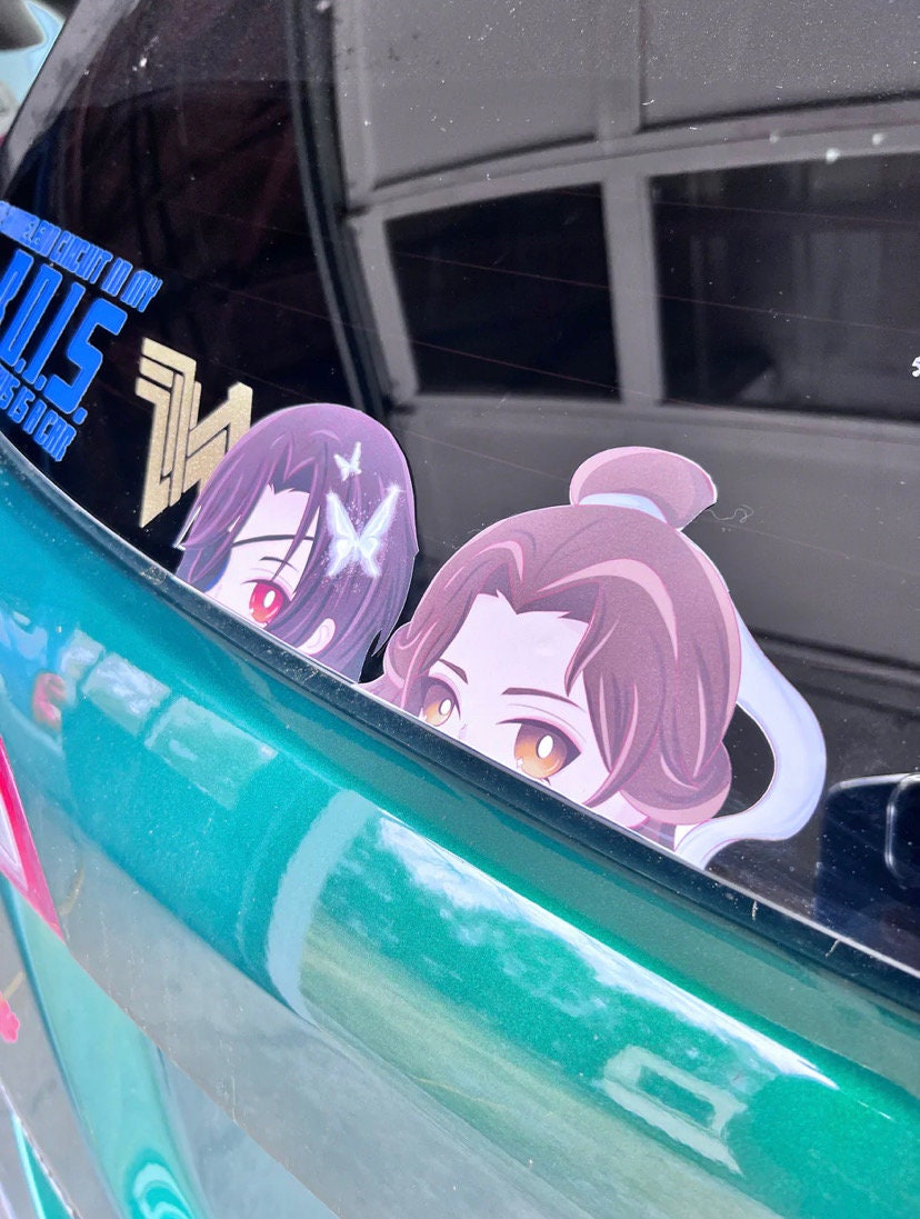 Pegatinas para mirar fijamente inspiradas en los personajes de Hualian de TGCF