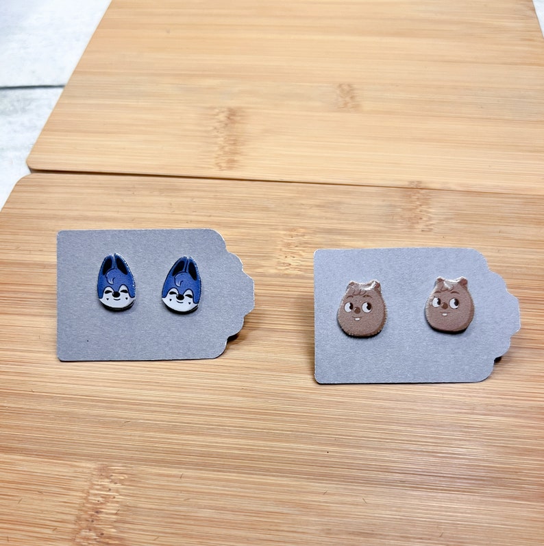 Kpop Stray Kids Zoo Stud Earrings Etsy