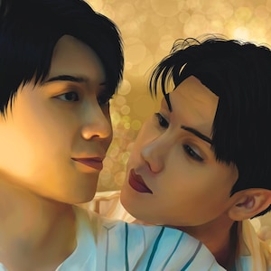 Love in the Air Sky and Prapai Print
