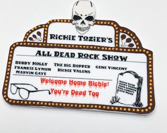 Richie All Dead Rock Show Pin or Earrings
