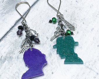 Penguin or Riddler Silhouette Key chains