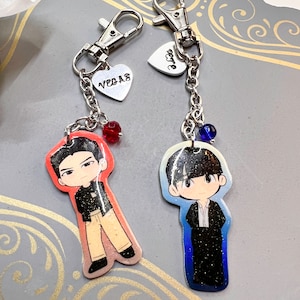 Pete and Vegas Single Key Chains