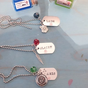 RE Character Dog Tag Necklaces