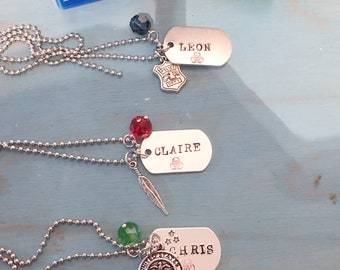 RE Character Dog Tag-kettingen