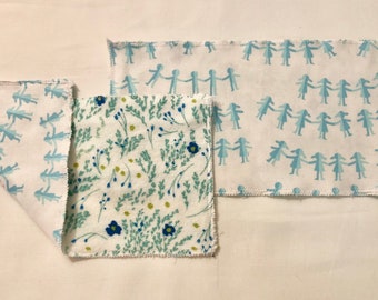 Reusable cloth lunchbox napkins