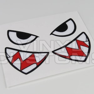 Bullet Bill Flying Tigers Vinyl Decal Sticker Shark Teeth Hobby