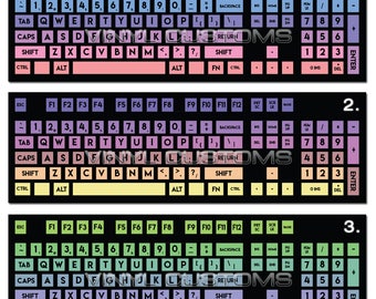 Mechanical Keyboard Vinyl Decal Kit Cherry MX Keycaps PC Vinyl | Etsy