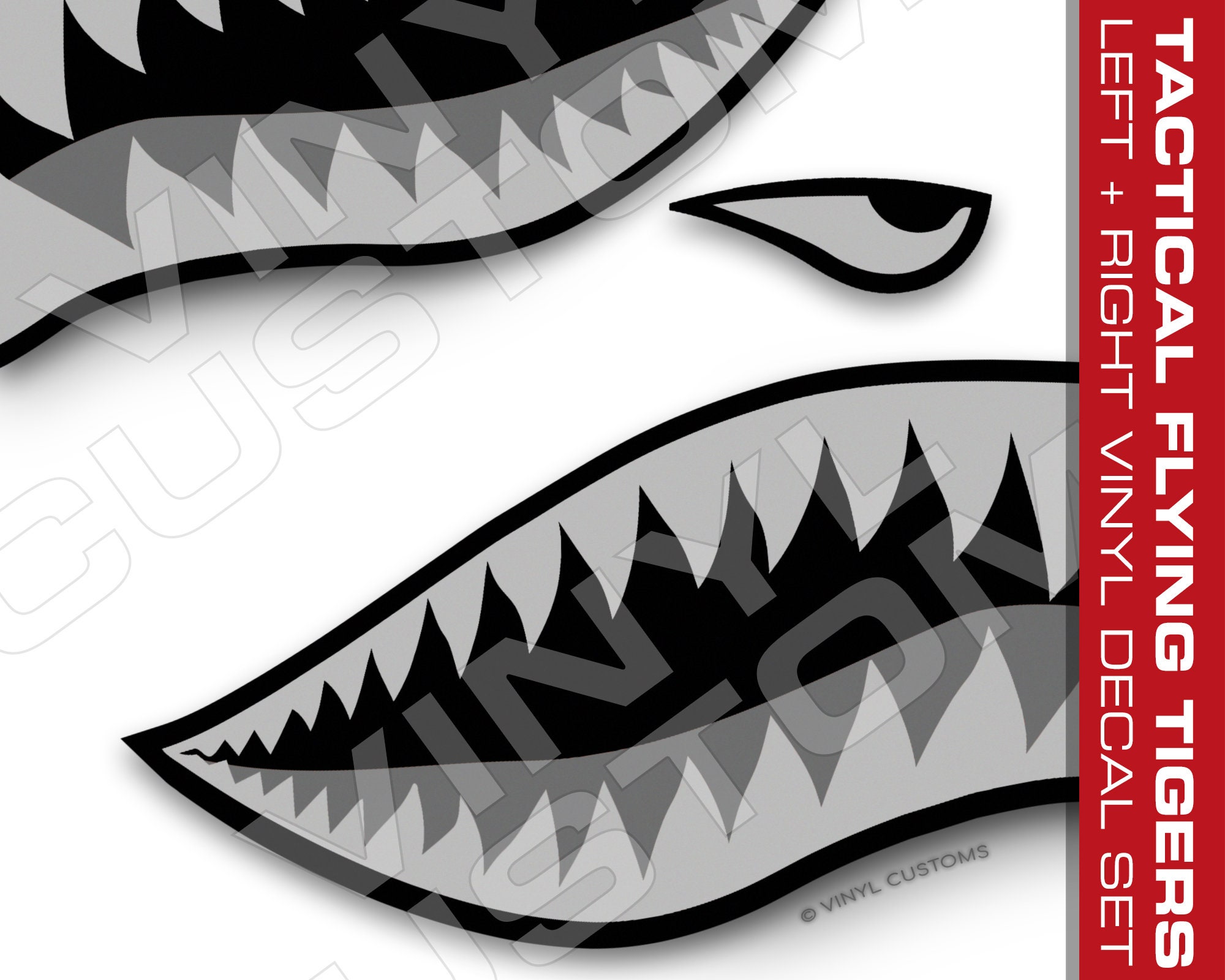Flying Tigers Vinyl Decal Sticker Tactical - Etsy