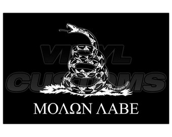 Autoaufkleber The Punisher Molon Labe – 18x12cm, Matt, Für Auto, Motorrad & Mehr