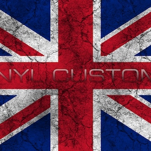 United Kingdom England UK Great Britain Flag Worn Distressed Vintage Vinyl Decal Sticker