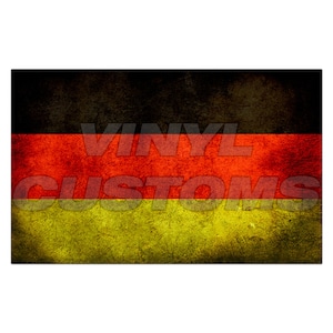 German Flag Vinyl Decal Sticker