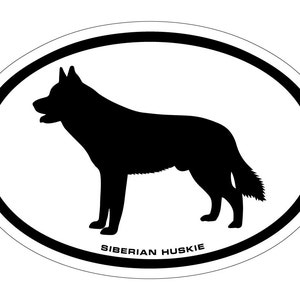 Siberian Husky Vinyl Decal Sticker