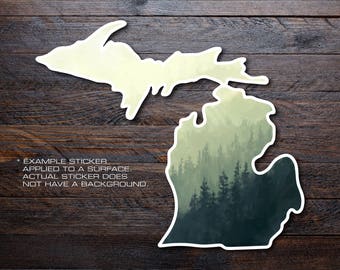 Michigan Mitten Vinyl Decal Sticker A7