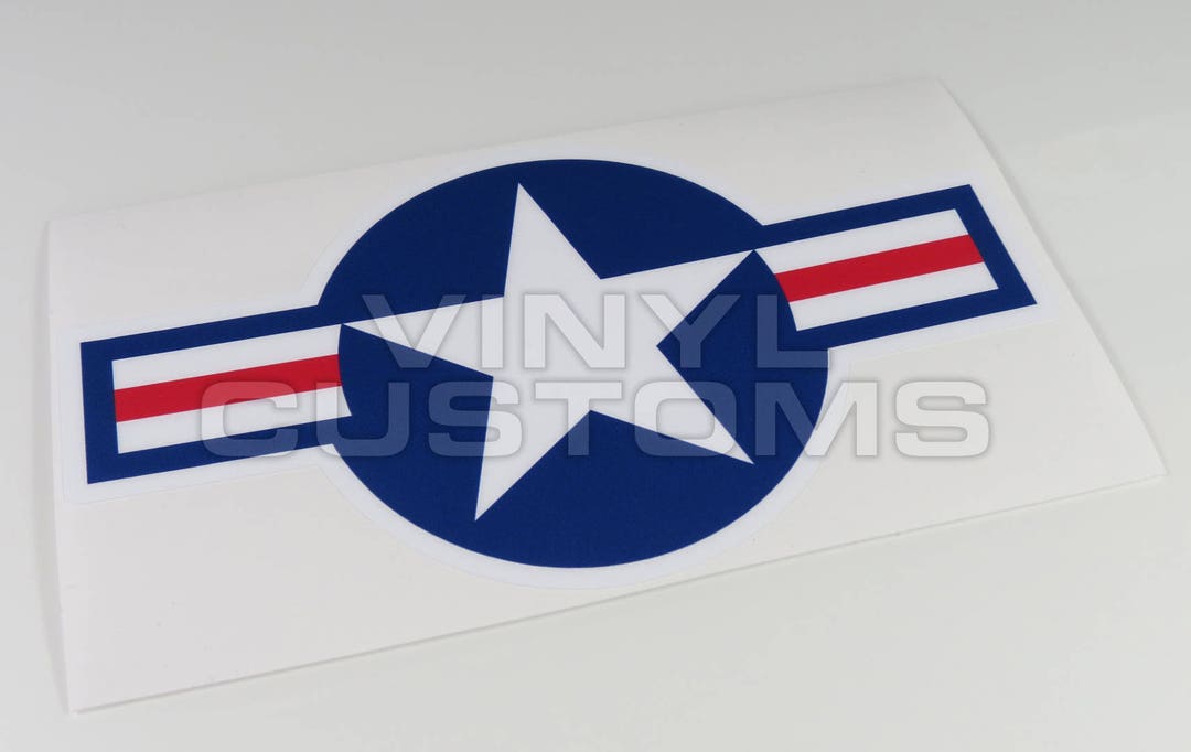 USAF Airforce Roundel Vinyl Decal Sticker Etsy
