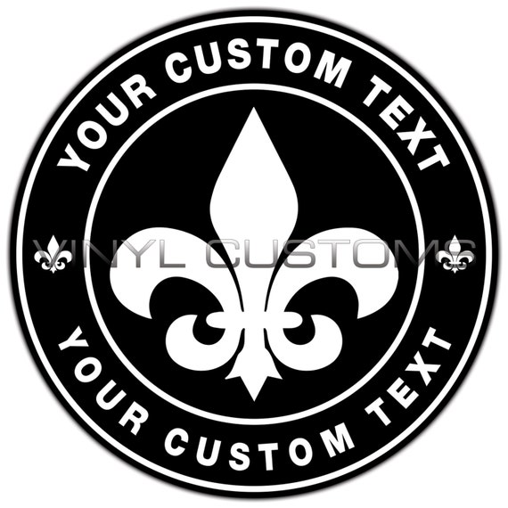 Fleur De Lis Custom Logo Decal Sticker Decal Sticker - Etsy
