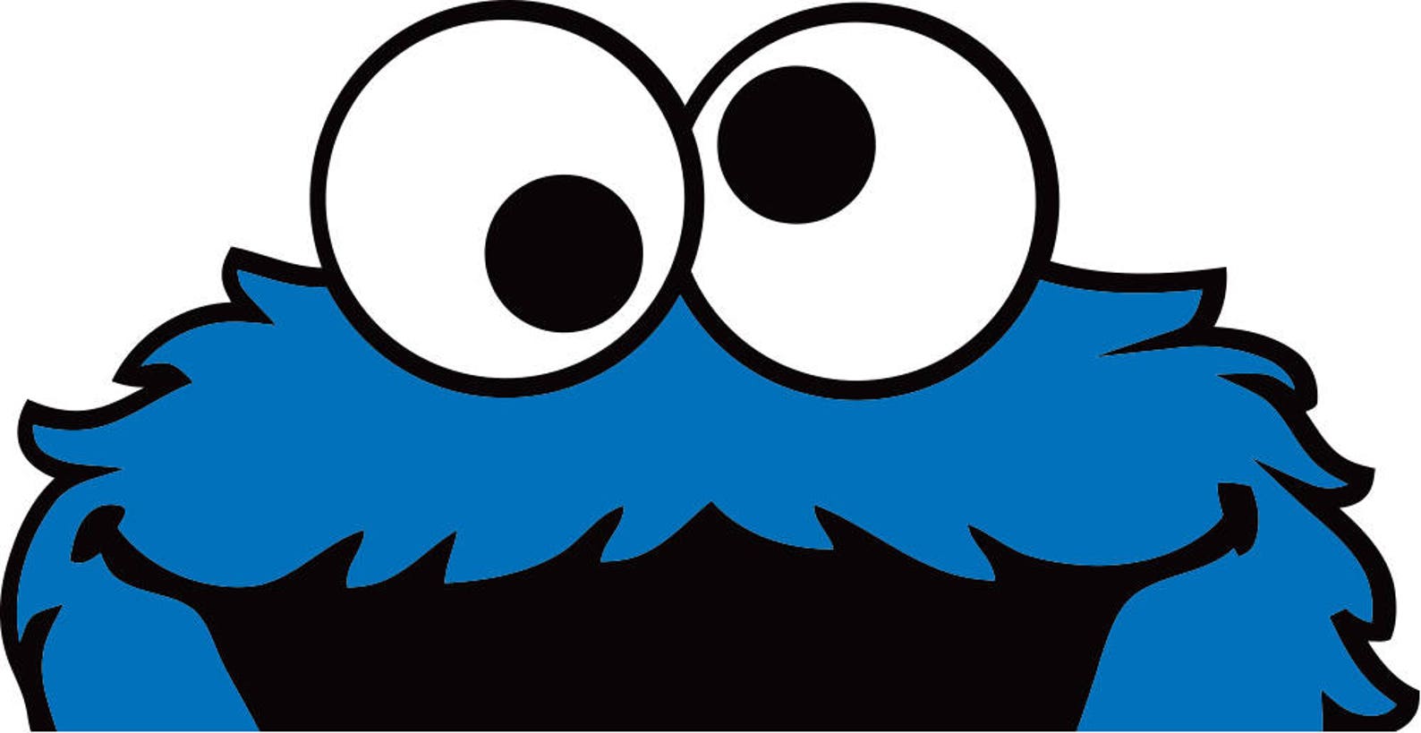 Cookie Monster Vinyl Decal Sticker JDM | Etsy