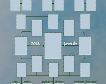 Monthly Reading Bracket Template (Dreamy)