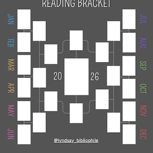 Monthly Reading Bracket Template (Rainbow)
