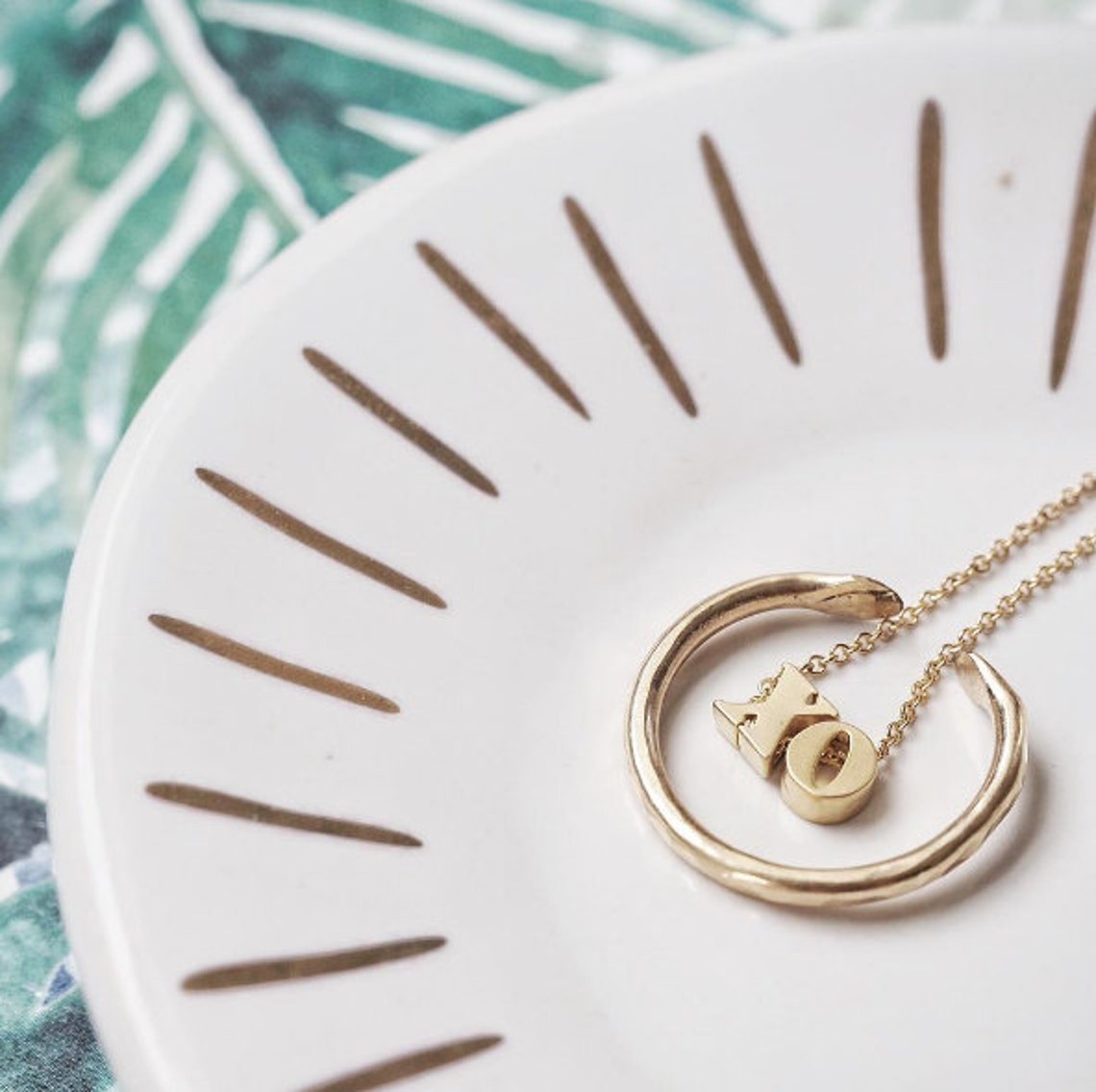 14k Solid Gold Xo Necklace Xo Solid 14k Gold Necklace Xo Etsy