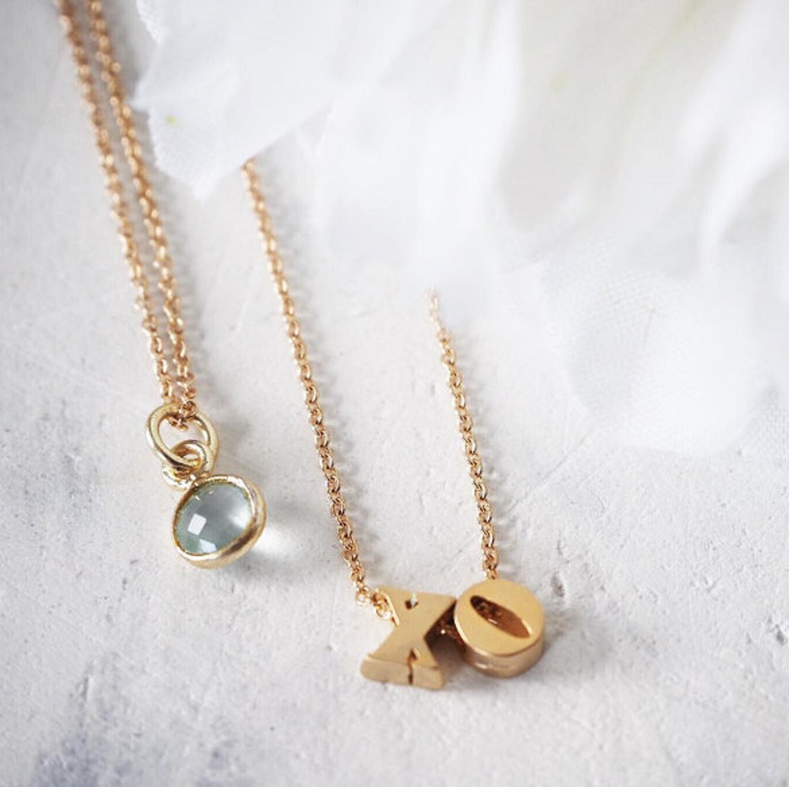 14k Solid Gold Xo Necklace Xo Solid 14k Gold Necklace Xo Etsy