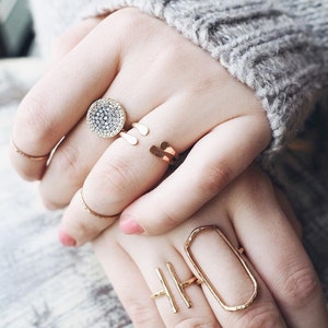 Midi Rings, Gold Stacking Rings, Midi Stacking Rings, Cuff Rings Silver, Thin Stacking Rings, Twist Ring, Thin Gold Rings, Minimalist Ring