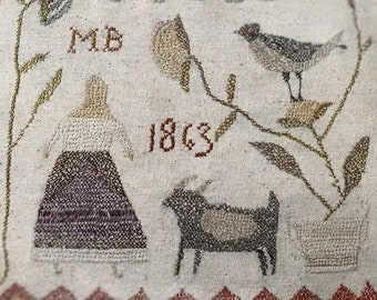 Pattern: "Mary's Garden Friends" Embroidery Pattern by Notforgotten Farm