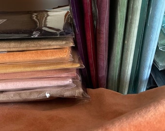 Velveteen: Hand Dyed Cotton Fat Eighth Velveteen - pre-cut & individually packaged