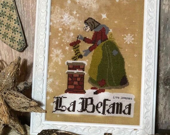 Pattern: La Befana - Cross Stitch - by The Primitive Hare