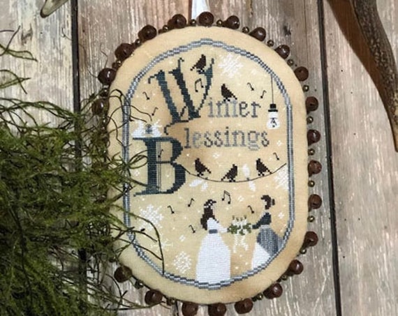 Pattern: Winter Blessings - Cross Stitch - by The Primitive Hare