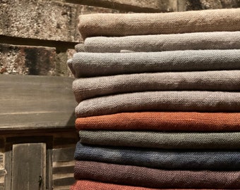 Craft Linen: Hand dyed rustic crafter’s linen - Various Colors