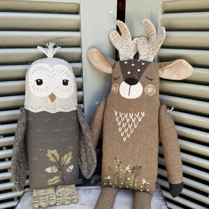 Pattern: "Forest Friends - Deer & Owl"  by Heart to Hand