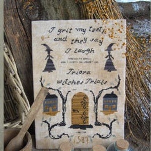 Schema: "Processi alle streghe di Triora" Disegno per punto croce di The Primitive Hare