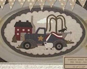 Pattern: July Vintage Truck Thru the Year - "Flag" by Buttermilk Basin