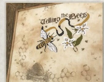 Pattern: Telling the Bees Cross Stitch -  by The Primitive Hare